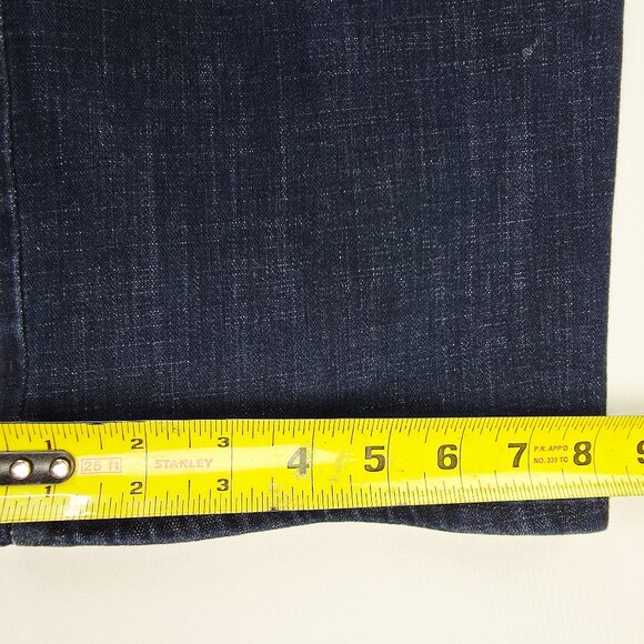 Levi's 505 Straight Size 33X32 Womens Blue 5 Pocket Logo Tag Cotton Blend Jeans - Picture 6 of 14